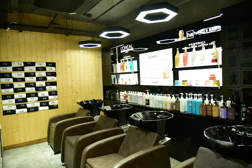 hair salon interior design in Bangalore